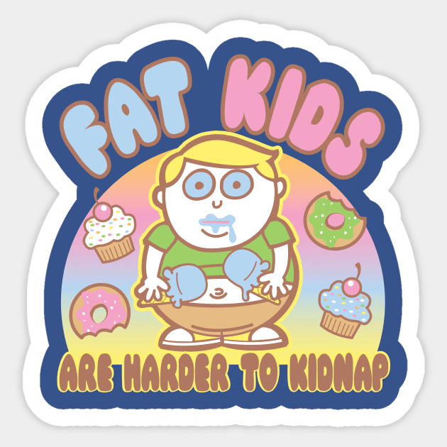 Fat Kids Sticker by toddgoldmanart